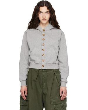 Abra Cardigan Hoodie - Gray