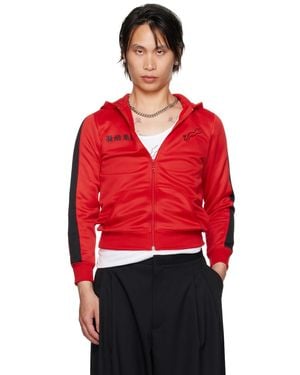 Lu'u Dan Clot Edition Zip Shrunken Hoodie - Red