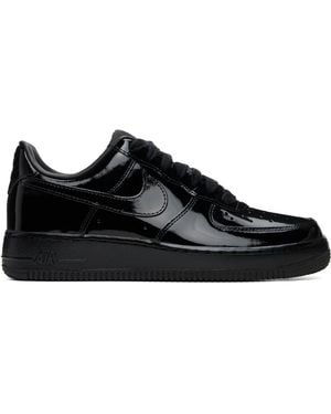 Nike Air Force 1 '07 Patent Leather Trainers - Black