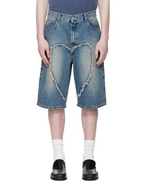 Carne Bollente 'The Love' Denim Shorts - Blue