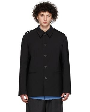 we11done Regular Collar Jacket - Black