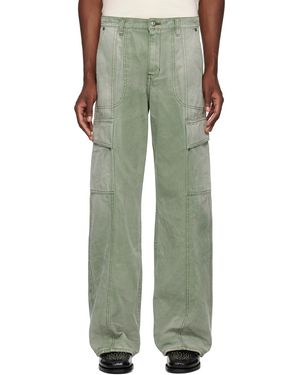 Rhude Faded Cargo Trousers - Green