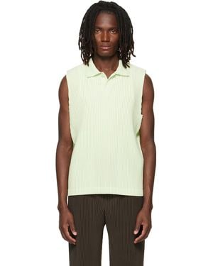 Homme Plissé Issey Miyake Monthly Colours July Polo - Green