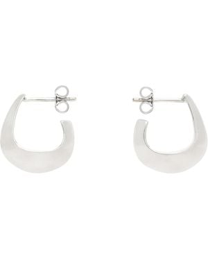 Lemaire Curved Mini Drop Earrings - White
