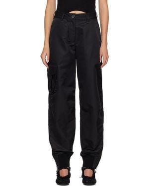 Simone Rocha Multi Pocket Ankle Zip Pants - Black