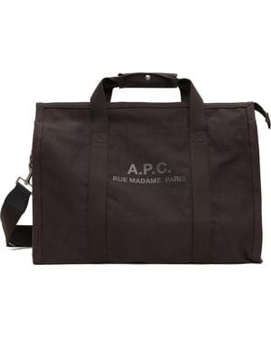 A.P.C. Sac De Sport Recuperation Brun - Noir