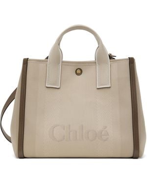 Chloé ベージュ Carry トートバッグ - ナチュラル