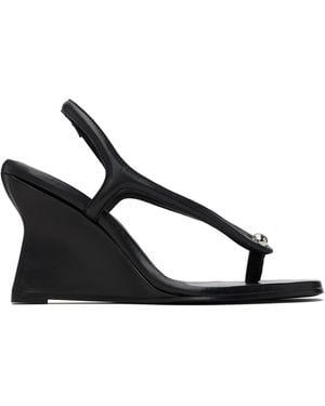 Paris Georgia Basics Valentina Wedge Heeled Sandals - Black
