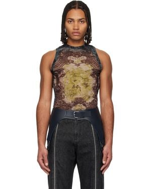 Jean Paul Gaultier 'The Médallion' Tank Top - Black