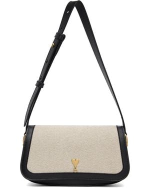 Ami Paris Paris Paris Shoulder Bag - Black