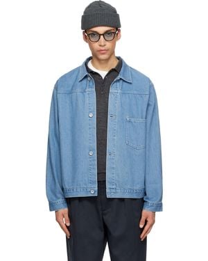 Nanamica Short Denim Jacket - Blue