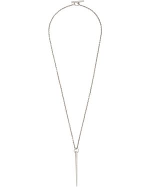 Parts Of 4 Spike Necklace - Metallic