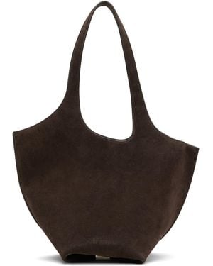 The Attico La Scoop Shoulder Bag - Brown