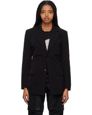 we11done Gathered Blazer - Black