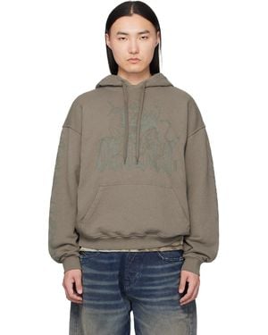 DIESEL Griffin Print Treated Hoodie - Multicolour
