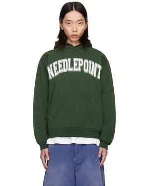 ONLINE CERAMICS 'Needlepoint' Hoodie - Green
