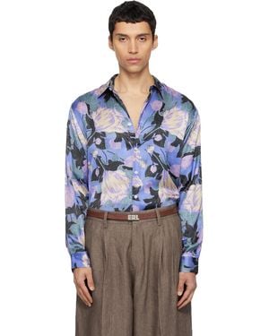 ERL Flowers Shirt - Blue