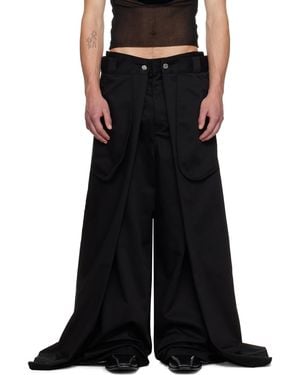 Jean Paul Gaultier Shayne Oliverエディション The Wrap トラウザーズ - ブラック