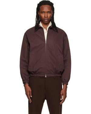 DUNST Collared Blouson Jacket - Brown