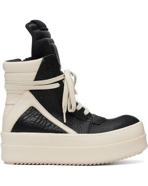Rick Owens Off- Temple Mega Bumper Geobasket Trainers - Black