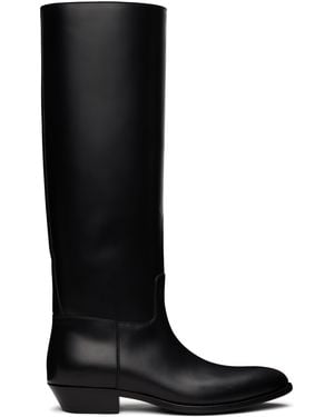 The Row Western Tall Boots - Black