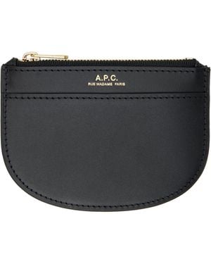 A.P.C. Demi-Lune New Coin Card Holder - Black