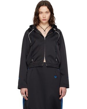 Wales Bonner Adidas Originals Edition Satin Hoodie - Black
