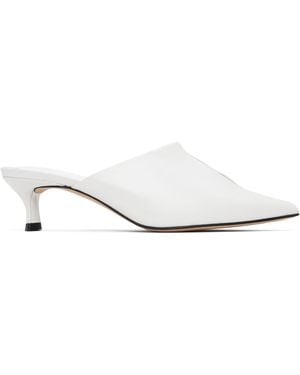 BY FAR Luciana Creased Calf Leather Heels - Black