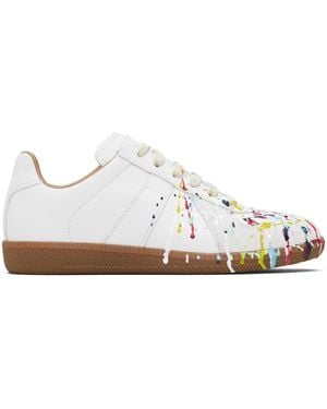 Maison Margiela Paint Replica Sneakers - Black