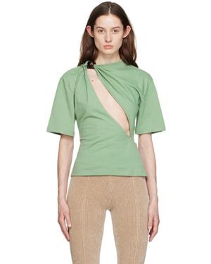 Jacquemus ーン Le T-shirt Perola トップス - グリーン