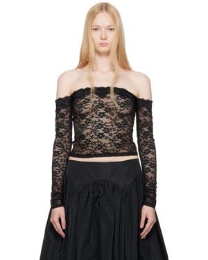 yuhan-wang-Ivory-Lace-Trimmed-