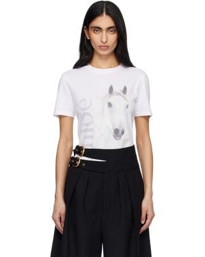 Chloé Cotton Jersey Crew-Neck Logo T-Shirt - Black