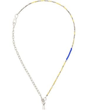 Paul Smith Chain & Bead Necklace - Metallic