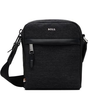 BOSS ボス★ブラック ロゴハードウェア バッグ メンズ BOSS ブラック ロゴハードウェア バッグ ブラック | Lyst