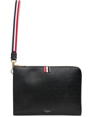 Thom Browne Pebble Grained Pouch - Black