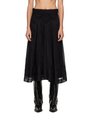 Isabel Marant ブラック Garliana ミディアムスカート