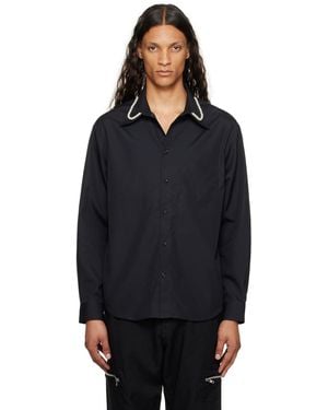 Simone Rocha Pearl Shirt - Black