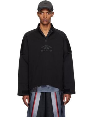 Umbro Tactical Half Zip Sweatshirt - Black