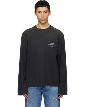 Acne Studios Logo T-Shirt - Black