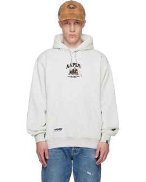 Aape By A Bathing Ape 'Aaper' Hoodie - Grey