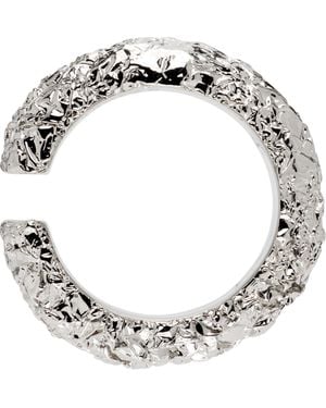 MM6 by Maison Margiela Bijou D'Oreille À Ornement Argenté Métallisé