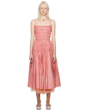 ▶︎Molly Goddard】\"Marc Smocked Dress\" PINK Molly Goddard Brightens London Fashion Week - V Magazine
