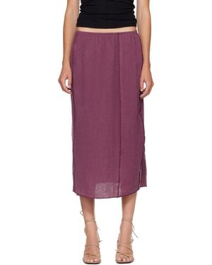 Baserange Shok Midi Skirt - Purple