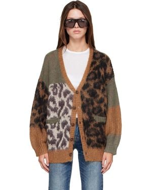 R13 Oversized Cardigan - Brown