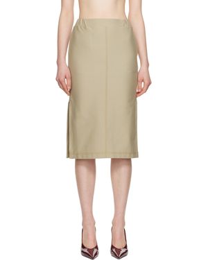 MM by Max Mara Jupe Midi Otto - Neutre