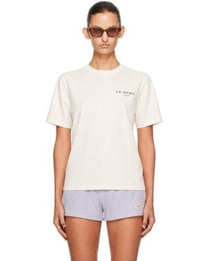 Sporty & Rich Off- Wimbledon T-Shirt - White