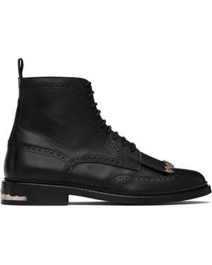 Toga Virilis Ssense Exclusive Leather Boots - Black