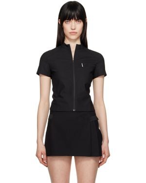 Hyein Seo Zip Pin Shirt - Black