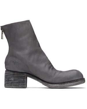 Guidi グレー 9086 ブーツ - ブラック