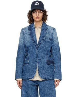 Adererror Drush Denim Blazer - Blue